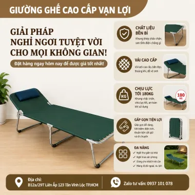 GIƯỜNG BỐ XẾP CAO CẤP VẠN LỢI – CHẮC CHẮN, ÊM ÁI, TIỆN DỤNG
