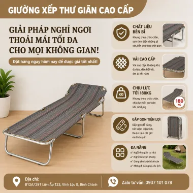 GIƯỜNG LƯỚI XẾP CAO CẤP VẠN LỢI – BỀN BỈ, CHỐNG THẤM, TIỆN LỢI